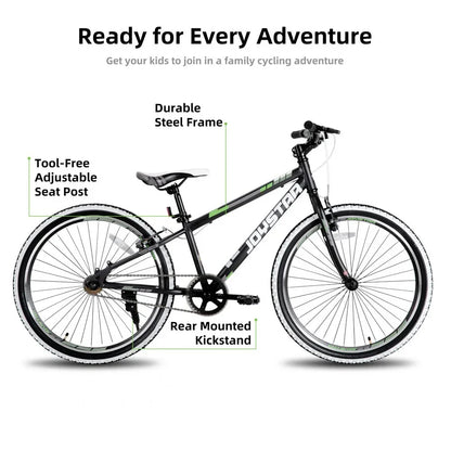 JOYSTAR Lubbock 20" 24" Kids Mountain Bike Single Speed Bicycle