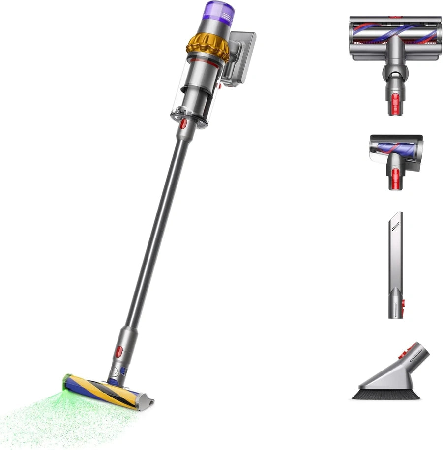 Dyson V15 Detect Plus Cordless Vacuum, Illumination Reveals Dust, 240AW, 3 Power Modes, Up To 60 Minutes, Deep Cleans Hard Floors And Carpets