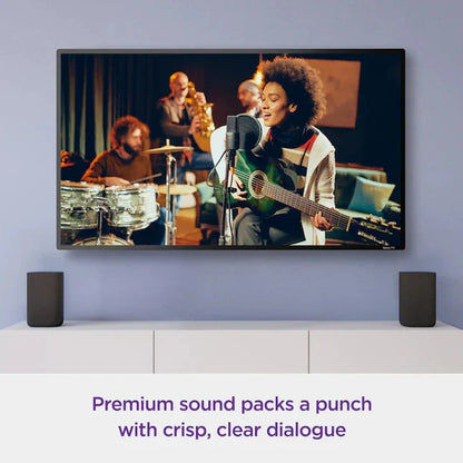 Roku 6.1-in 80-Watt Set of 2 Smart Indoor Portable Speaker