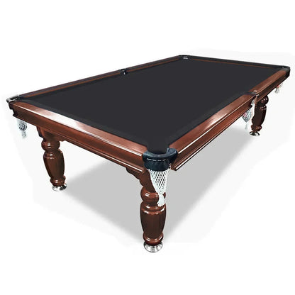Classic Slate Pool Table with Cues and Balls Set for Home or Lounge, Walnut Wood, 8FT