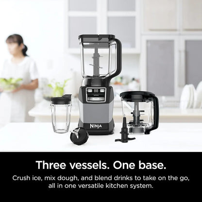 Ninja Blender Compact Kitchen System For Smoothies, Doughs, And Frozen Drinks With Auto-IQ, 72 Oz Blender Jar