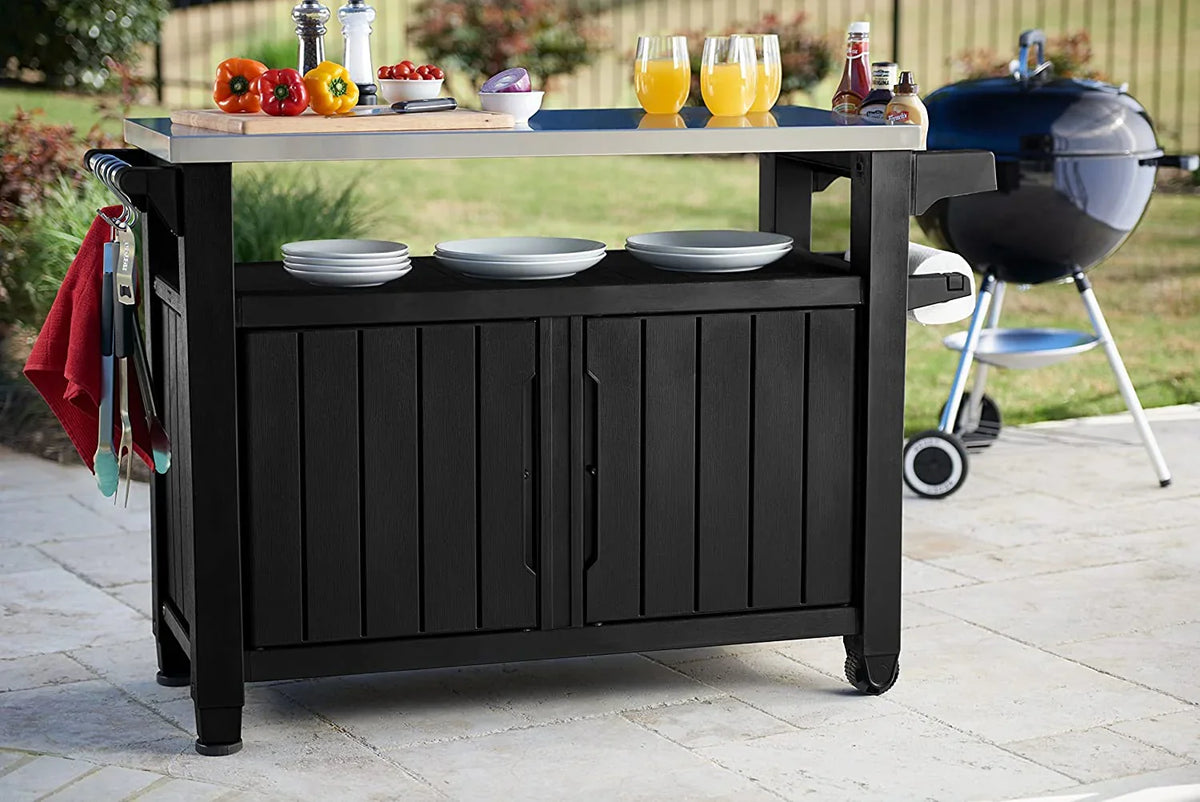 Keter Unity XL Portable Outdoor Table and Storage