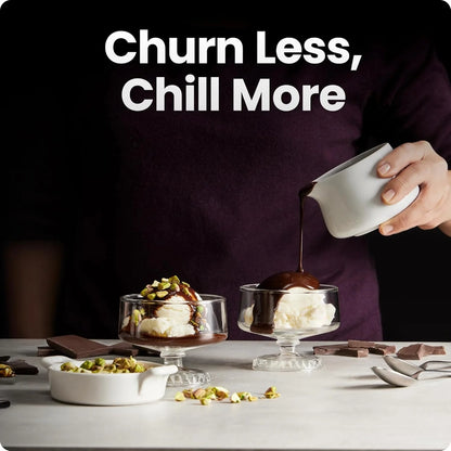 Iceman By Chefman Ice Cream Maker, No Pre-Freezing With Built-In Compressor, Makes Ice Cream, Froyo, Sorbet, Sherbet, Italian Ice, Frozen Yogurt