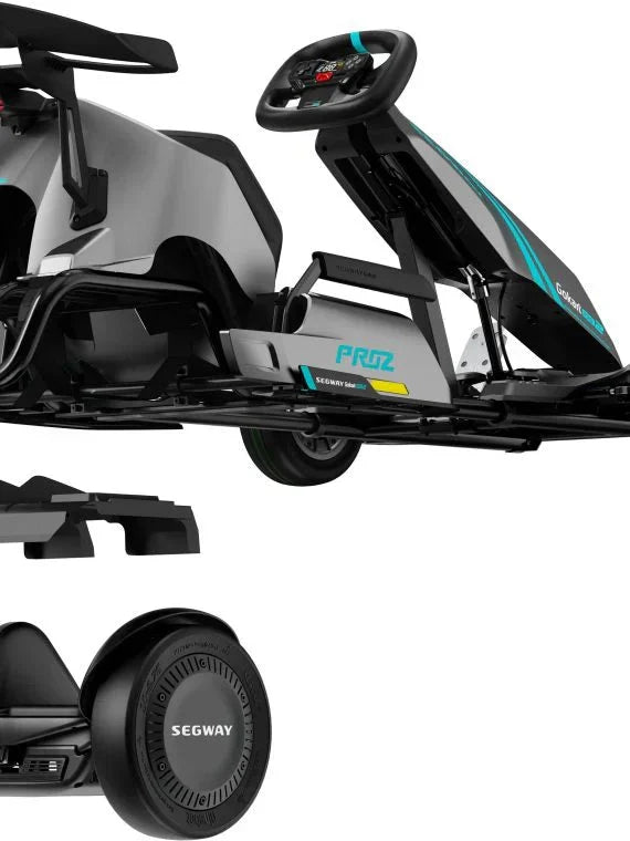 Segway – Go Kart Pro 2 w/15.5 mi Max Operating Range & 26.7 mph Max Speed – Gray