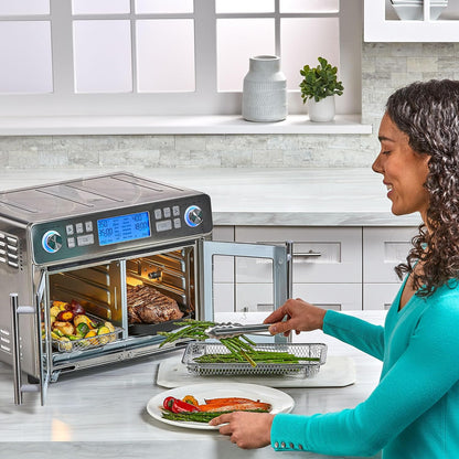 Emeril Lagasse Dual Zone 360 Air Fryer Oven Combo With French Door 25 Qt. Extra Large