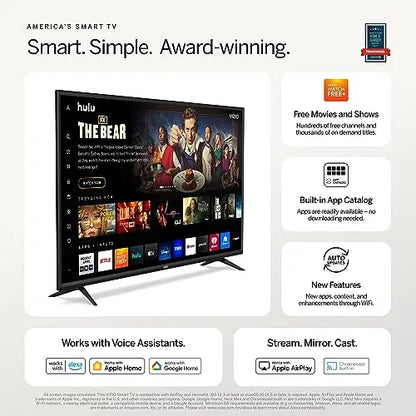 VIZIO 40-inch D-Series Full HD 1080p Smart TV with AMD FreeSync, Apple AirPlay