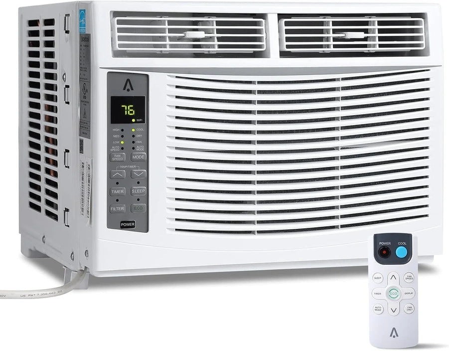 6000 BTU Window Air Conditioner, Cools Up To 375 Sq. Ft., Wi-Fi Enabled Energy