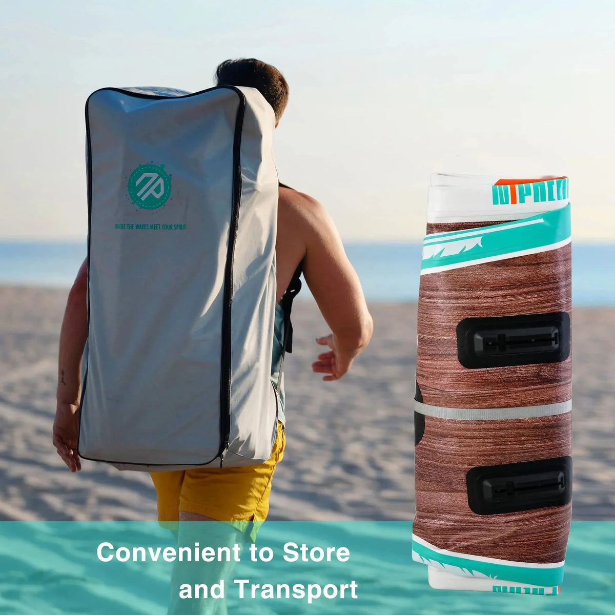 Niphean Inflatable Stand Up Paddle Board with SUP Accessories