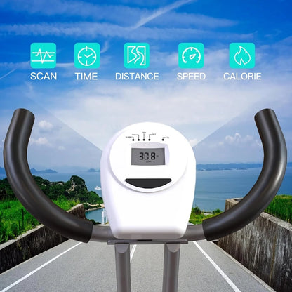 Foldable Exercise Bike Stationary Bikes For Home, 5-in-1 Indoor Workout Bike, Cycling Bike With 16-Level Quiet Magnetic Resistance