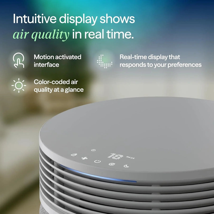 Blueair Air Purifier For Large Rooms And Home- Odor Eliminating Cleans Up To 3385 Sq. Ft., HEPASilent, Smart WiFi, Auto Mode, Doubles As Table