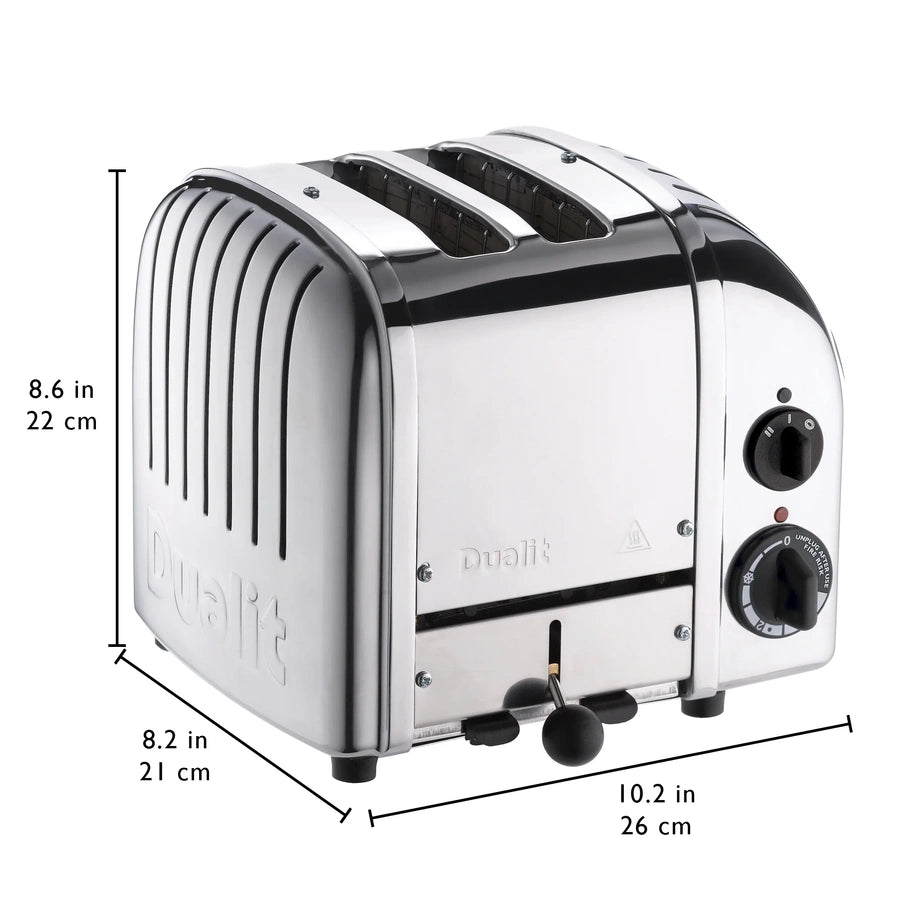 Dualit New Generation Classic 2-Slice Toaster In Stainless Steel