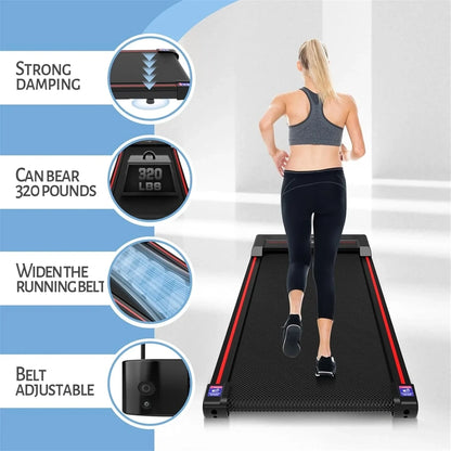 Walking Vibration Pad With App, 3-in-1 Under Desk Treadmill, 2.5HP Low Noise Walking Treadmill Pad With Remote Control