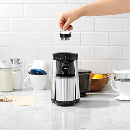 Brew Conical Burr Coffee Grinder, Silver