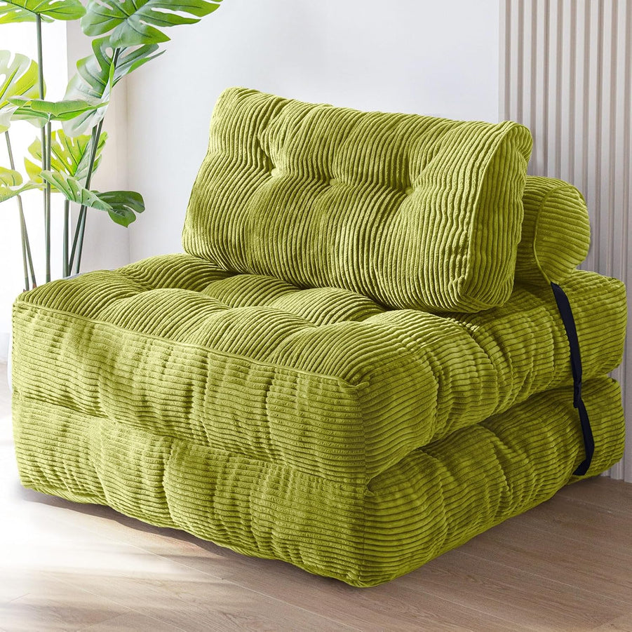 Maxyoyo Folding Sofa Bed, Convertible Sleeper Chair With Pilow Foldable Mattress With Back Support