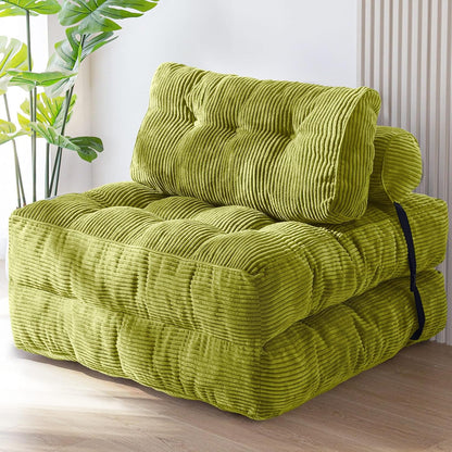 Maxyoyo Folding Sofa Bed, Convertible Sleeper Chair With Pilow Foldable Mattress With Back Support