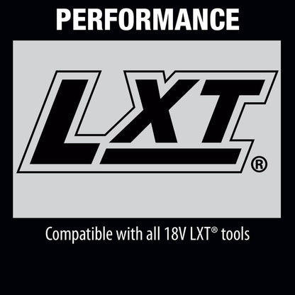 18-Volt LXT Battery and Rapid Optimum Charger Starter Pack (5.0Ah) with bonus 18V LXT Brushless Cut-Off/Angle Grinder BL1850BDC2XAG04