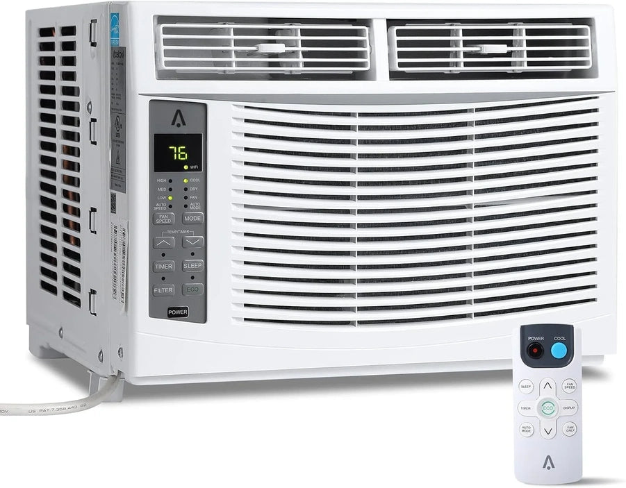 6000 BTU Window Air Conditioner, Cools Up To 375 Sq. Ft., Wi-Fi Enabled Energy