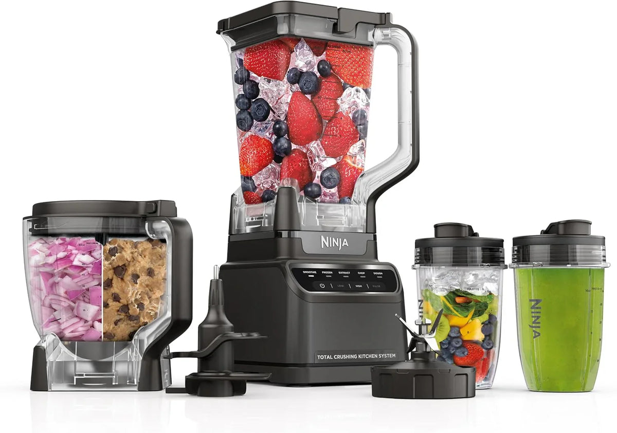 Ninja Mega Kitchen System, 1500-Watt, 72-Ounce Full-Size Blender and 8-Cup Food Processor with (2) 16-Ounce To-Go Cups