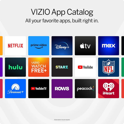 VIZIO 50′′ 4K Resolution HDR Smart TV, Dolby Vision HDR/HDR10+, WiFi 6 – (Renewed)