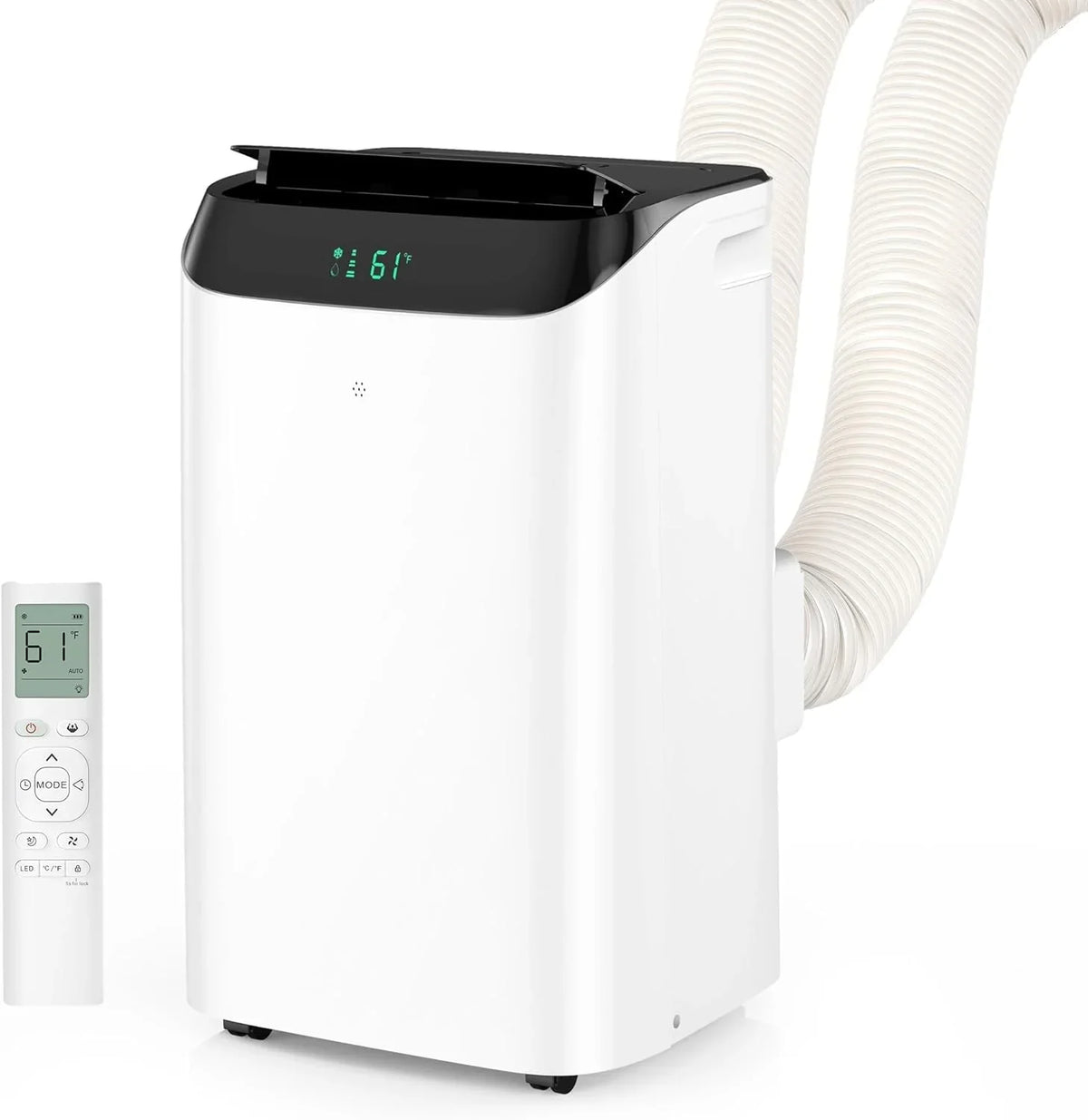 16,000 BTU Inverter Portable Air Conditioner with Remote, Free Stand Cooling Portable AC Unit for Room up to 800 sq.ft, with Dehumidifier & Fan,Dual Hose,Windows Kit,Quiet Sleep Mode(45dB)