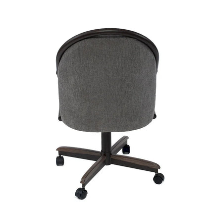 Casual Dining Cushion Swivel-and-Tilt Rolling Caster Chair