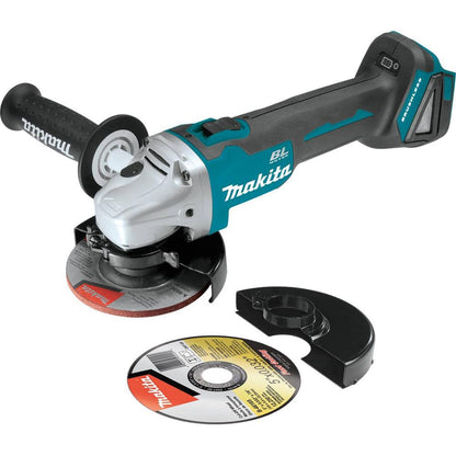 18-Volt LXT Battery and Rapid Optimum Charger Starter Pack (5.0Ah) with bonus 18V LXT Brushless Cut-Off/Angle Grinder BL1850BDC2XAG04