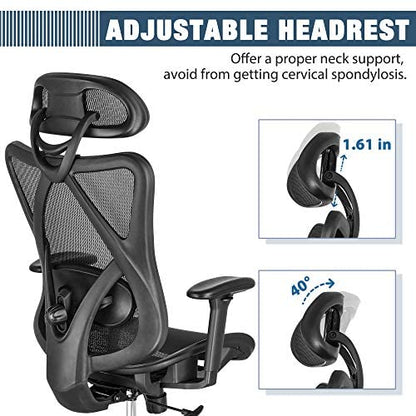 SUNNOW Ergonomic Office Chair, Mesh Computer Desk Chair , High Back Executive Task Chair