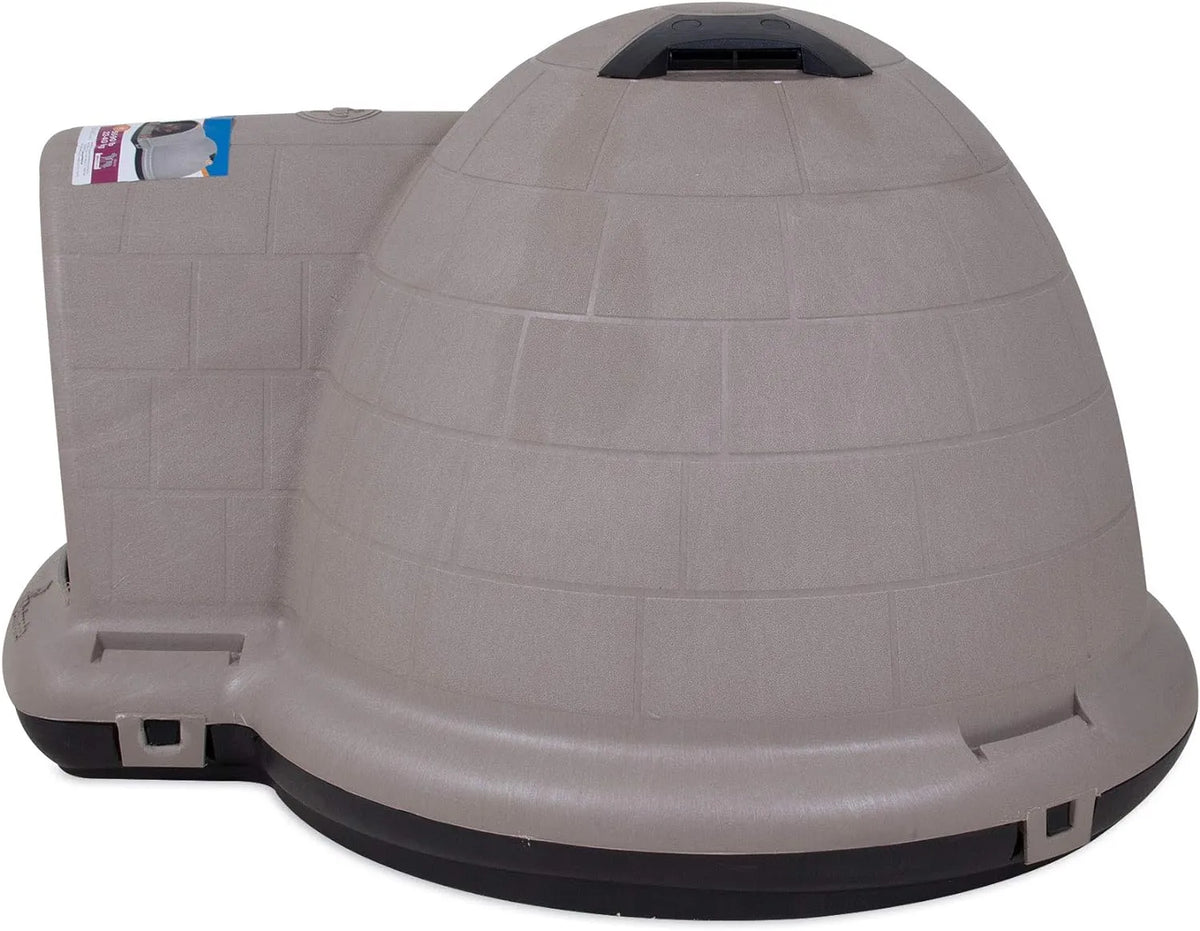 Petmate Indigo Dog House (Igloo Dog House, Made in USA with 90% Recycled Materials, All Weather Protection Pet Shelter) for XL Dogs  90 to 125 pounds, Made in USA