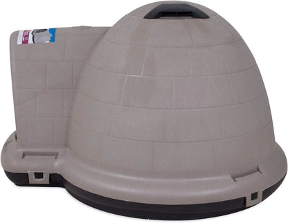 Petmate Indigo Dog House (Igloo Dog House, Made in USA with 90% Recycled Materials, All-Weather Protection Pet Shelter) for XL Dogs -90 to 125 pounds, Made in USA