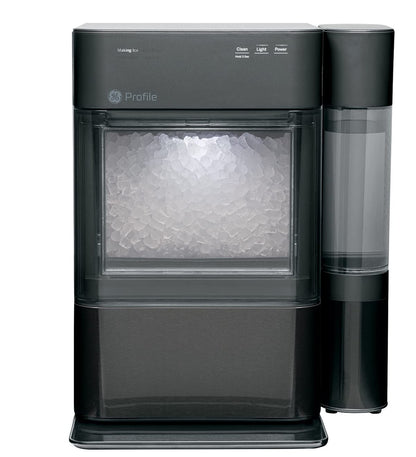 GE Profile Opal 2.0, Countertop Nugget Ice Maker, Ice Machine With WiFi Connectivity, Smart Home Kitchen Essentials, Black Stainless
