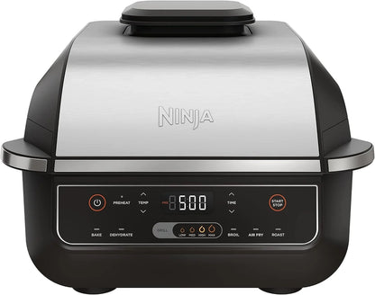Ninja, Indoor Grill, Foodi, 5-in-1, Grill, Air Fry, Roast, Bake, And Dehydrate, Fits Up To 3lb Roast